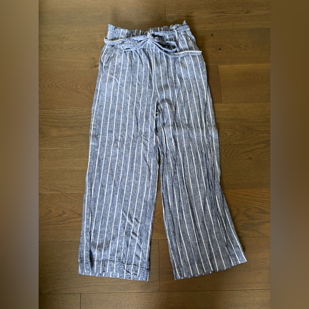 Streetwear Society Linen Striped Pants